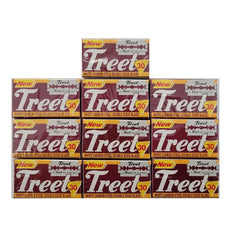 100 Treet White Carbon Steel Double Edge Blades, 10 packs of 10-Treet-ItalianBarber