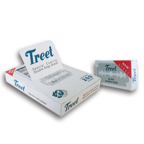 200 Treet New Steel Double Edge Blades, 20 packs of 10 blades-Treet-ItalianBarber