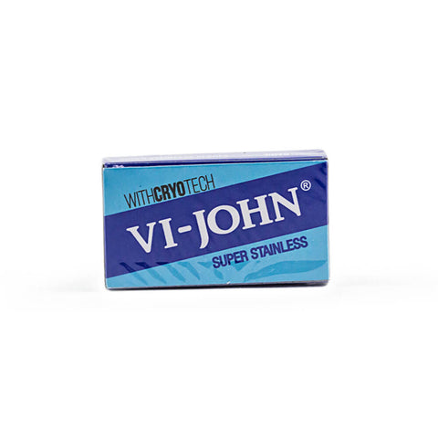 200 Vi-John Super Stainless DE Blades, 20 packs of 10-Vi John-ItalianBarber