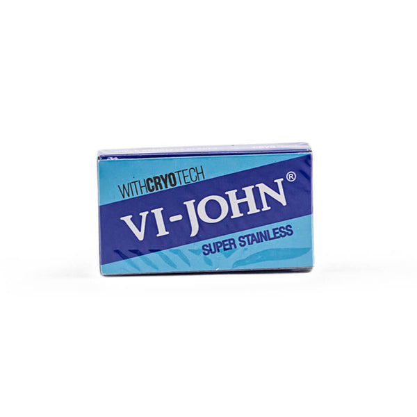 10 Vi-John Super Stainless DE Blades, 1 pack of 10-Vi John-ItalianBarber